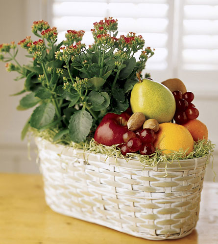 Fruit & Flowers Basket