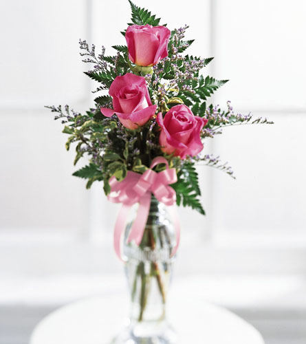 Triple Delight Rose Bouquet - 3 Roses
