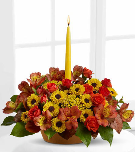 Harvest Centerpiece with Single Taper