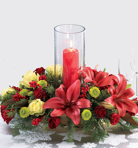 Pam's Garden - Centerpieces - FTD's Lights of Christmas ...