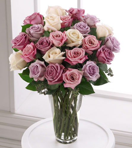 Pam's Garden - Pastel Mixed Flowers - Premium Pastel Rose Bouquet N16-4309P